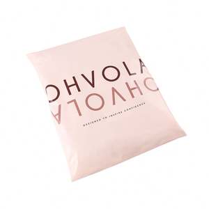 Bolsa de Embalaje de Poliéster Rosa Reciclable de Alta Calidad, Bolsa de Envío Postal con Logotipo Personalizado Impreso para Ropa - Product Image 5