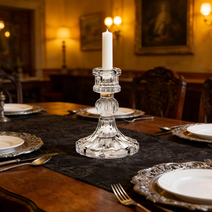 Portacandele in Vetro Cristallo Trasparente Stile Trendy per Candele Aromaterapiche: Esperienza Culinaria dall'Atmosfera Unica - Product Image 4