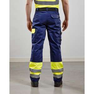 BLAKLADER - 158418603389C46 Pantalon haute visibilité Jaune/Bleu marine-EAN 7330509204429 HI-VIS WORKWEAR - Product Image 3