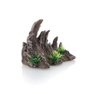 Moderno 5W Box Rock Cave Paisagem Artificial Aquário Pedra Ornamento com Cerâmica Coral Plastic Fish Tank Acessórios Decorativos - Product Image 5