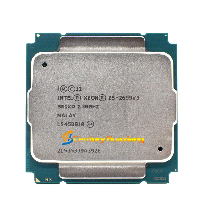 Intel Xeon Processor E5-2699V3 2.30GHz 45MB 18-Cores 22NM CPU E5-2699 V3 LGA2011-3 E5-2699 V3 145W