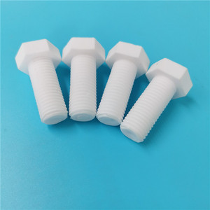 M3 <span class=keywords><strong>M5</strong></span> M6 M8 M12 Tornillo de cerámica de zirconia Perno de cerámica ZrO2 Varilla roscada de cerámica - Product Image 3