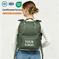 Sac à dos unisexe en velours côtelé imperméable en nylon avec fermeture éclair RFID, idéal pour l'école, la randonnée, les voyages, le travail et les affaires