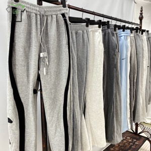 Vente en gros d'usine, pantalons de sport en coton épais d'occasion, cordon de serrage, hiver, course à pied, chaud, décontracté, pantalon de survêtement doux, vêtements d'occasion en balles - Product Image 2