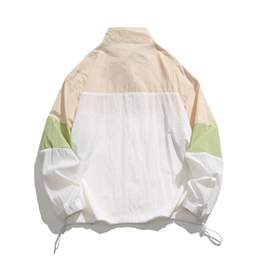 เสื้อผ้ากันแดดผ้าใบแบบบางเฉียบสำหรับฤดูร้อนป้องกันรังสียูวีของผู้ชายเสื้อโค้ทสีทึบแฟชั่นกันลมแบบเรียบง่ายใหม่ - Product Image 5