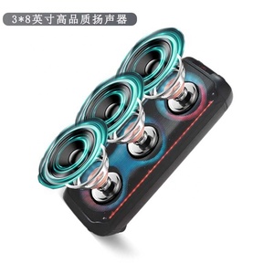 3*8 inch TWS ngoài trời Rod âm thanh có thể sạc lại hoạt động không dây Đảng <span class=keywords><strong>Disco</strong></span> BT hộp loa với ánh sáng <span class=keywords><strong>LED</strong></span> - Product Image 3