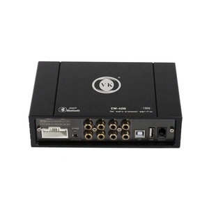 Amplificateur audio de voiture VK CW4006 4 canaux 60W <span class=keywords><strong>classe</strong></span> <span class=keywords><strong>D</strong></span>, processeur DSP stéréo, Bluetooth 5.0, radio HD 12V, vente chaude - Product Image 1