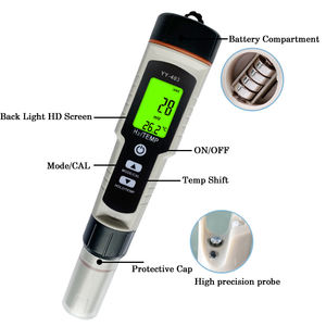 Medidor digital de qualidade da água 2 em 1, testador de temperatura, concentração de íon de hidrogênio, com atc - Product Image 3