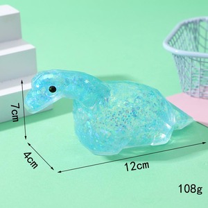 New Design Multi Design Colorful Maltose Glitter Dinosaur Sensory Stress Fidget Toys <b>Squishy</b> Stress Ball Capsule Toy - Product Image 2