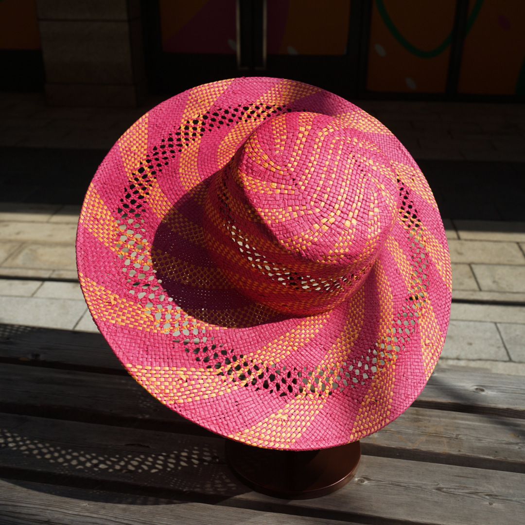 Women Ladies Summer Beach Orange Hot Pink Color Blocking  display picture 3