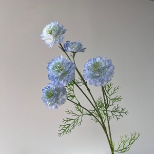 Flores Artificiales, Ramas Largas de Flor de Pino de 5 Cabezas, Seda de Alta Simulación, Decoración para Bodas - Product Image 2