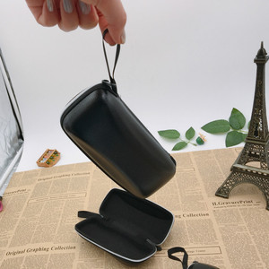 Black Rectangle Hard Eyeglasses <b>Case</b> With Zipper <b>For</b> Sunglasses And Optical <b>Glasses</b> Bsll - Product Image 4