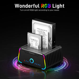 Yeni tasarım ekran yerleştirme istasyonu süper hız desteği rgb usb3.<span class=keywords><strong>2</strong></span> sata hdd ssd sabit disk yerleştirme istasyonu ile klon fonksiyonu - Product Image 5
