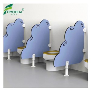 Panel de partición de inodoro laminado compacto fenólico al por mayor de fábrica <span class=keywords><strong>para</strong></span> niños tablero divisor de inodoro cubículo de inodoro - Product Image 4