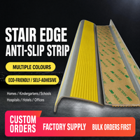 Protection d'angle antidérapante en alliage d'aluminium pour marches d'escalier, fabrication directe usine OEM, pour revêtements de sol en bois et carrelage