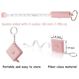 Mini 150cm/60 Inch Automatic Retractable Sewing <b>Craft</b> <b>Tape</b> Measure Soft Plastic Steel Body <b>for</b> Tailors Promotional <b>Tape</b> Measure - Product Image 2
