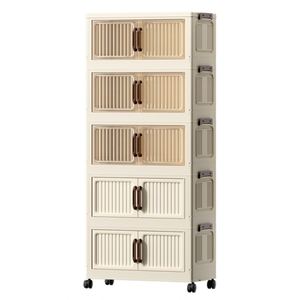 Armario de Almacenamiento Plegable Sin Instalación para Sala de Estar, Dormitorio, Cocina, Armario Multiusos de Varias Capas, Reforzado - Product Image 5