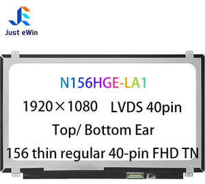 จอแล็ปท็อปแบบบาง ขนาด 15.6 นิ้ว ขายส่ง 40 พิน Lvds 1920*1080 FHD 60Hz Edp ขอบจอบาง แบบด้าน Wled  หน้าจอ TN รุ่น N156HGE-LA1 - Product Image 2