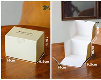 Boîte à gâteau en mousse personnalisée avec estampage à chaud doré, emballage triangulaire pour tranches de gâteau, boîte d'emballage pour desserts de boulangerie à emporter