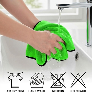 Serviette en microfibre à boucles torsadées à séchage rapide, haute densité 700 800 900 g/m², super absorbante, pour l'entretien automobile et le detailing – Fournisseur direct usine - Product Image 2