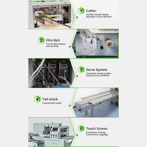 Presse à barre automatique Machine à emballer les mouchoirs en papier rétractable Emballage manuel de <span class=keywords><strong>chocolat</strong></span> pour l'étiquetage de film plastique alimentaire - Product Image 6