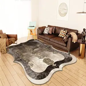 豪华客厅地毯3d印花异形装饰地毯