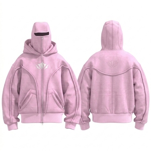 Sweat à capuche en molleton français avec fermeture éclair, poche avant, pour l'entraînement, en coton robuste, motif <span class=keywords><strong>graphique</strong></span>, 500 460 g/m², pour homme, avec cagoule intégrée personnalisée - Product Image 3
