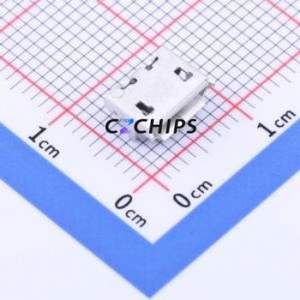 USB-MR-D-053 USB Connector SMD Connector ( Connector Type: Micro-B )( Gender: Female )( Mounting Type: Horizontal Mount ) - Product Image 1