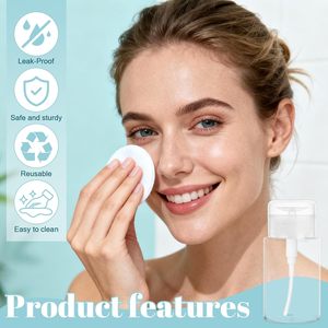 Transparent Plastic Cosmetic Packaging Facial Toner Makeup Water <b>Bottle</b> New Material 120 150 200 300ML Spot Pet Lotion - Product Image 3