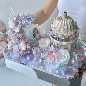 Caja de Regalo para el Día de San Valentín, Estilo Castillo de Luz de Luna, Rosa Preservada <span class=keywords><strong>en</strong></span> Caja de Regalo, Corazón Eterno - Product Image 3