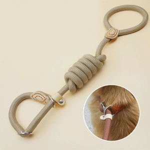 Zware Gevlochten Slip Loden Hondenriem Verstelbare Lus Kraag Training Snap Haak Linten Nylon Ontsnapping Hondenriem - Product Image 6