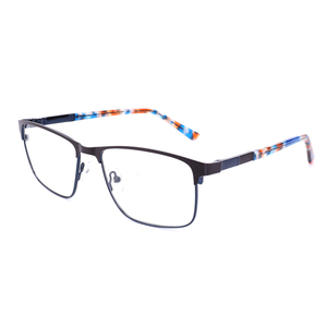 BONA Unisex Montura <span class=keywords><strong>de</strong></span> anteojos <span class=keywords><strong>de</strong></span> aleación azul <span class=keywords><strong>Gafas</strong></span> ópticas <span class=keywords><strong>de</strong></span> alta calidad con nuevo diseño para lentes <span class=keywords><strong>de</strong></span> miopía Características Filtro <span class=keywords><strong>de</strong></span> luz azul - Product Image 1