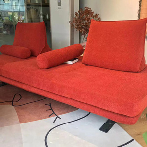 Light Luxury Minimalist Backless Modular Sectional <strong>Sofa</strong> Set <strong>Stainless</strong> <strong>Steel</strong> Legs Modern Straight Row Fabric <strong>Sofa</strong> for Living Room - Product Image 3
