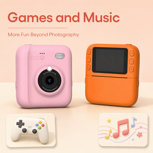 P05 Kinder Sofortbildkamera mit 2,4 Zoll IPS-Bildschirm 16-fach Zoom Retro-Fotodruck Mit Blitzlicht und Spielen - Product Image 6