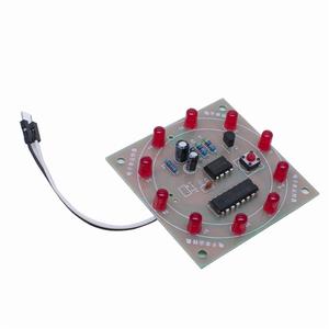 Electronic NE555 CD4017 Wheel Of <strong>Fortune</strong> DIY Kit Lucky Turntable Welding Training LED Flashing Light Rotary <strong>Suite</strong> Fun Gift Game - Product Image 3