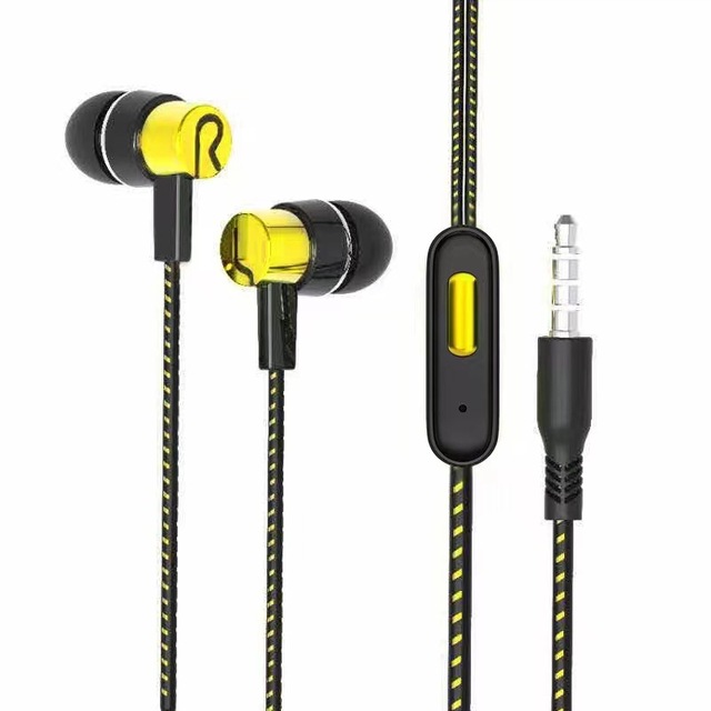 Factory Lowst Price Wholesale Cross-border Wired Microphone 3.5mm In-ear Sports Earbuds Gaming Heavy-bass Headphones