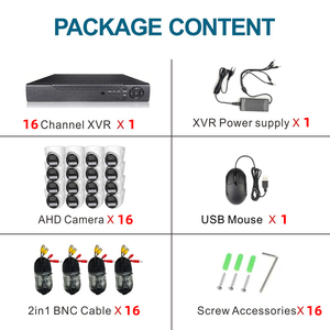 Kit de caméra de sécurité CCTV réseau AHD XVR 4 canaux 4K avec vision nocturne couleur TSEye 1/2/5MP, caméra dôme analogique - Product Image 3