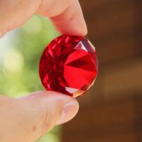 Grand diamant gemmes en acrylique, 30 pièces, 60mm, bijou pour Table de mariage