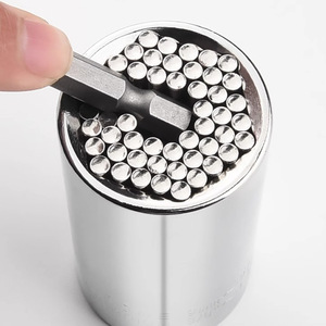 Guest Quality Universal Socket Wrench Set 7-19mm Chrome Vanadium Steel Metric Imperial Automotive Repair - Product Image 4