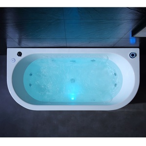 Baignoires portables de qualité supérieure à commande informatique, en acrylique blanc et noir, avec cascade, pour <span class=keywords><strong>spa</strong></span> Balnéo - Product Image 3
