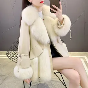 <span class=keywords><strong>เสื้อ</strong></span>แจ็คเก็ตหนังแกะสไตล์ใหม่ <span class=keywords><strong>เสื้อ</strong></span>แจ็คเก็ตห่าน<span class=keywords><strong>ผู้หญิง</strong></span> <span class=keywords><strong>เสื้อ</strong></span>ขนสุนัขจิ้งจอกสําหรับฤดู<span class=keywords><strong>หนาว</strong></span>ด้วยหนังแท้ - Product Image 5