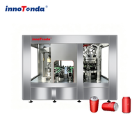 Machine de remplissage et de bouchage entièrement automatique pour boissons gazeuses en canettes et bouteilles en verre