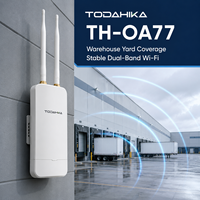 Punto de Acceso WLAN para Exteriores Resistente a la Intemperie AC1200 Doble Banda PoE IP65 Chipset Qualcomm 128 Usuarios Cobertura de 150-200m