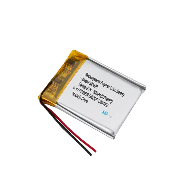 3.7v Polymer Battery 301525 302020 350835 371030 401028 77mAh 80mAh Rechargeable Lithium Polymer Battery for Smart Devices