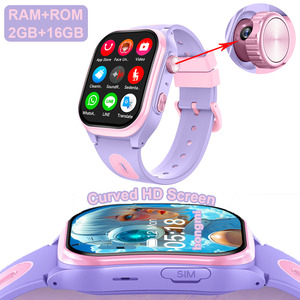 Đồng hồ thông minh trẻ em hiện đại hệ điều hành Android RAM ROM 2+16GB tích hợp chức năng đàm thoại, camera ẩn xoay được, màn hình cong HD 2.0 inch D18 - Product Image 1
