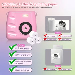 <b>Mini</b> <b>Portable</b> Thermal Printing Kids Camera CMOS Inkless Instant Print 7.1x-16x Optical Zoom 32GB Built-in Memory Kids Toys - Product Image 2
