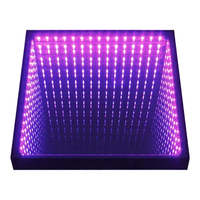 RGBW Laser RGB LED Projection Mobile 18 "Carrelage DMX Faisceau Piste de Danse pour KTV Aluminium Verre Monté au Sol pour Clubs Mariages
