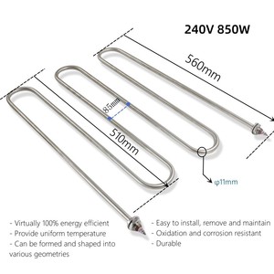 Élément chauffant de four <span class=keywords><strong>grille</strong></span>-<span class=keywords><strong>pain</strong></span> de cuisson de friteuse à air de <span class=keywords><strong>résistance</strong></span> de tige de chauffage tubulaire électrique commerciale - Product Image 6