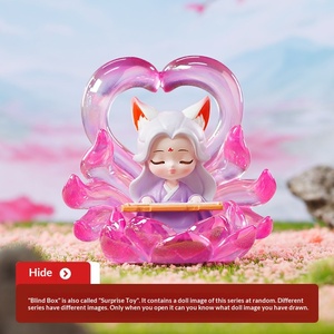 Figurine en résine de renard à neuf queues de style féerique ancien, boîte mystère tendance, poupée de célébrité d'Internet, décoration de bureau, vente en gros - Product Image 3