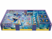 Aire de jeux intérieure sur le thème de l'océan personnalisée, aire de jeux pour enfants, équipement de jeux souples, matériau ABS, capacité de 500 kg, ISO9001